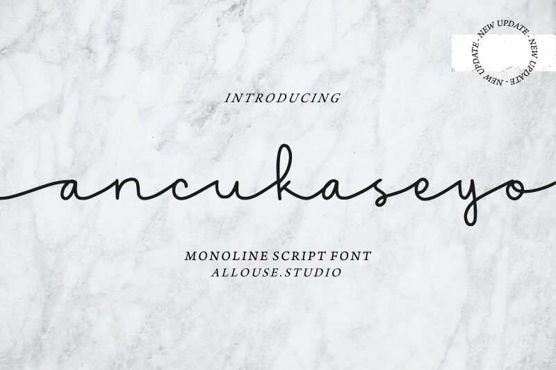 Ancukaseyo Schriftart