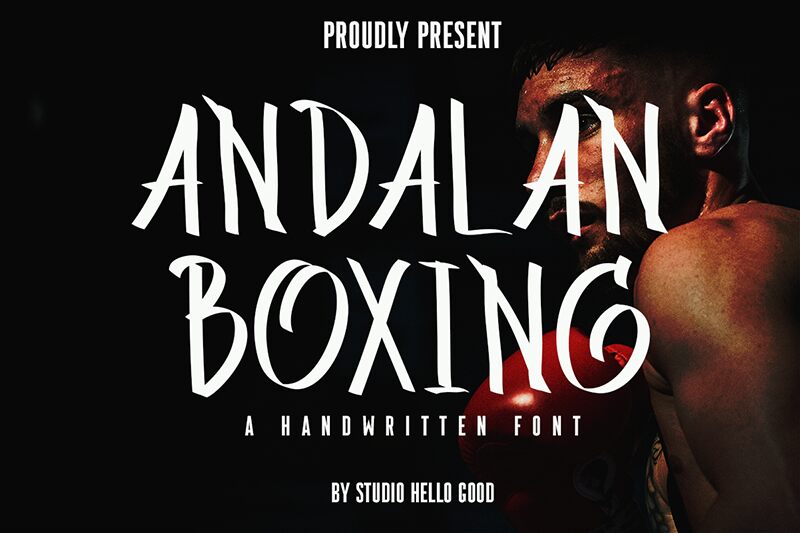 Andalan Boxing Schriftart