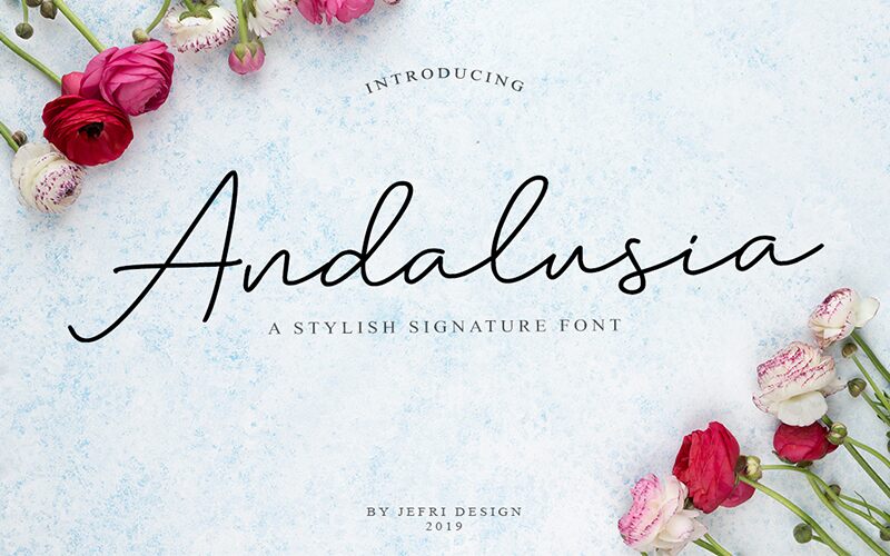 Andalusia Шрифт
