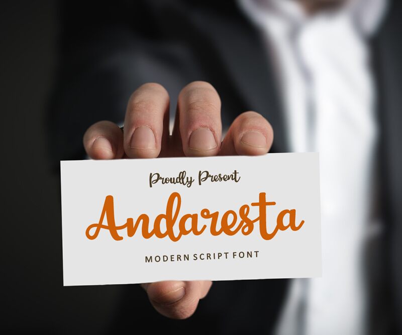 Andaresta Schriftart