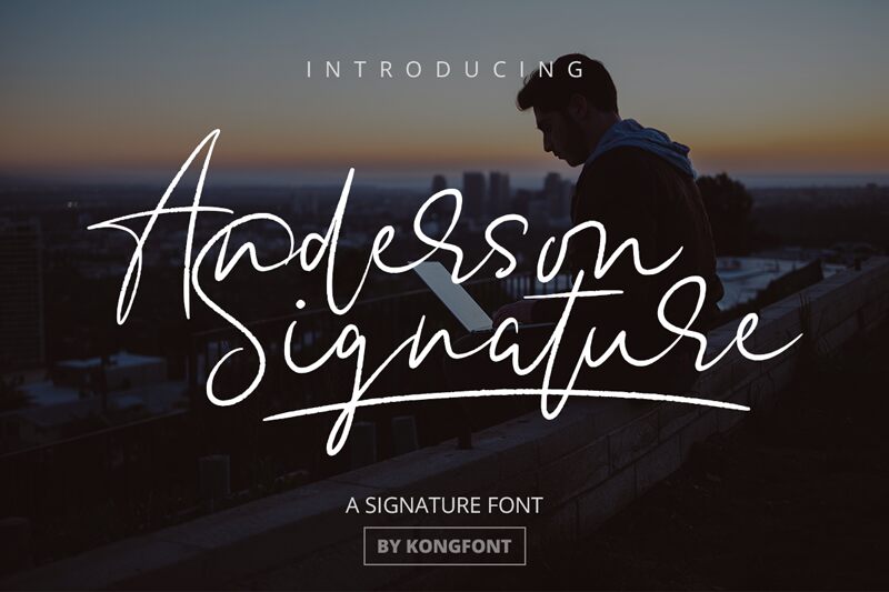 Anderson Signature Schriftart