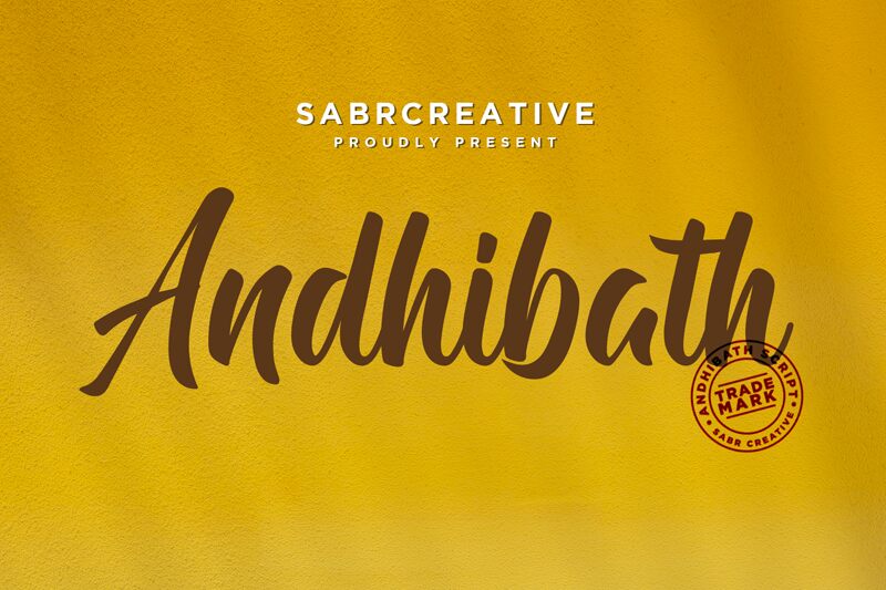 Andhibath Шрифт