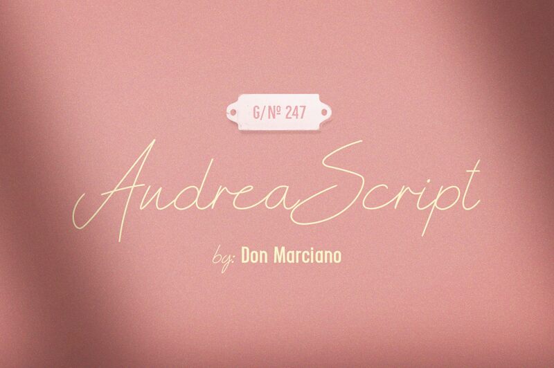 Andrea Script Schriftart