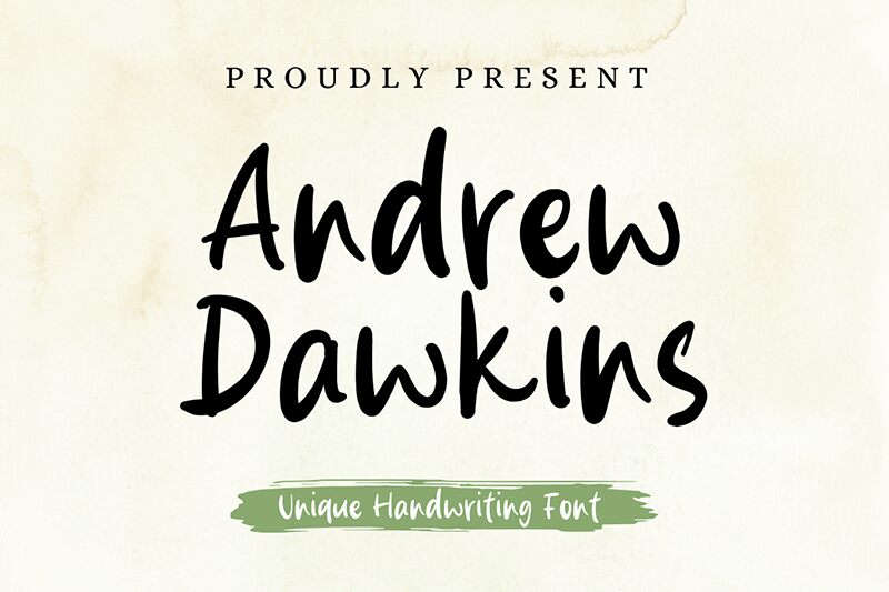 Andrew Dawkins Czcionka