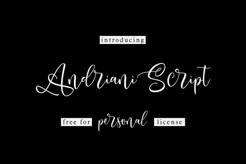 Andriani Script Carattere