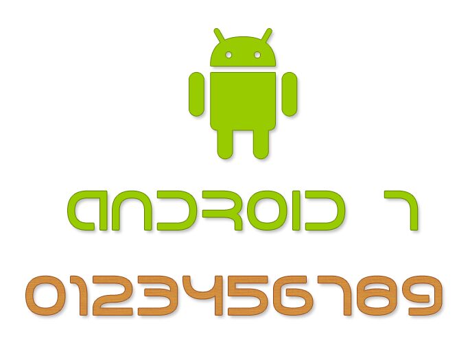 Android 7 Czcionka