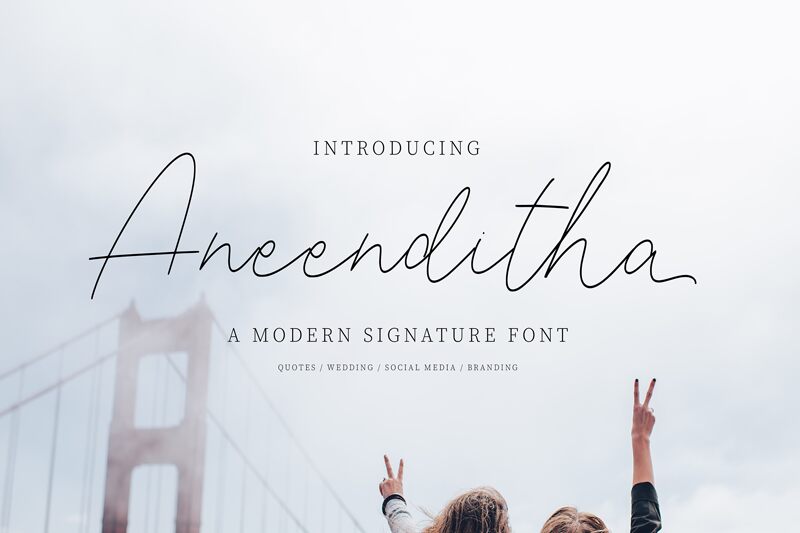 Aneenditha Schriftart