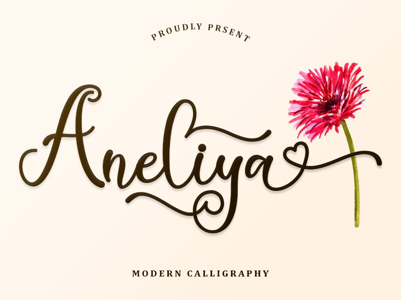 Aneliya - Personal Use font | Fonts2u.com