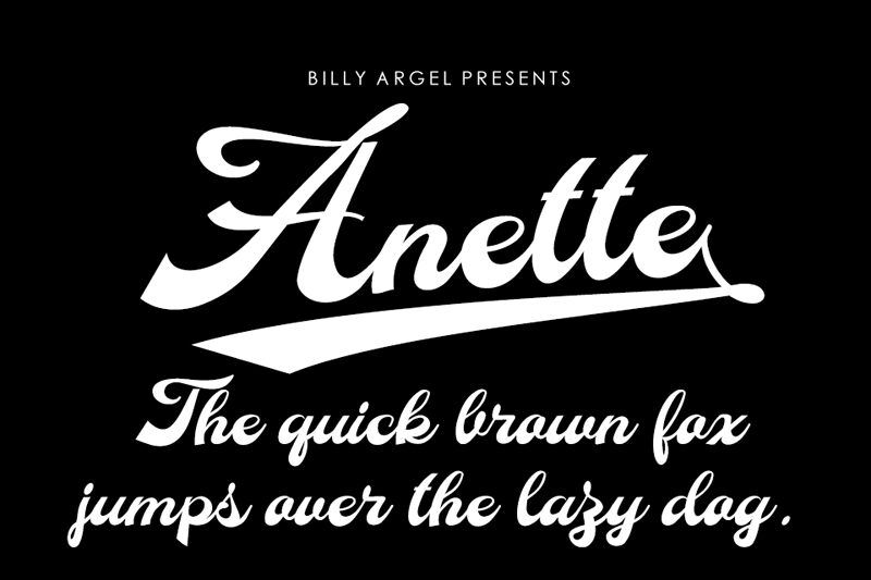 Anette Schriftart