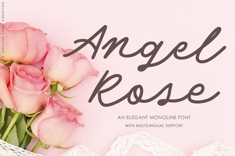 Angel Rose Schriftart