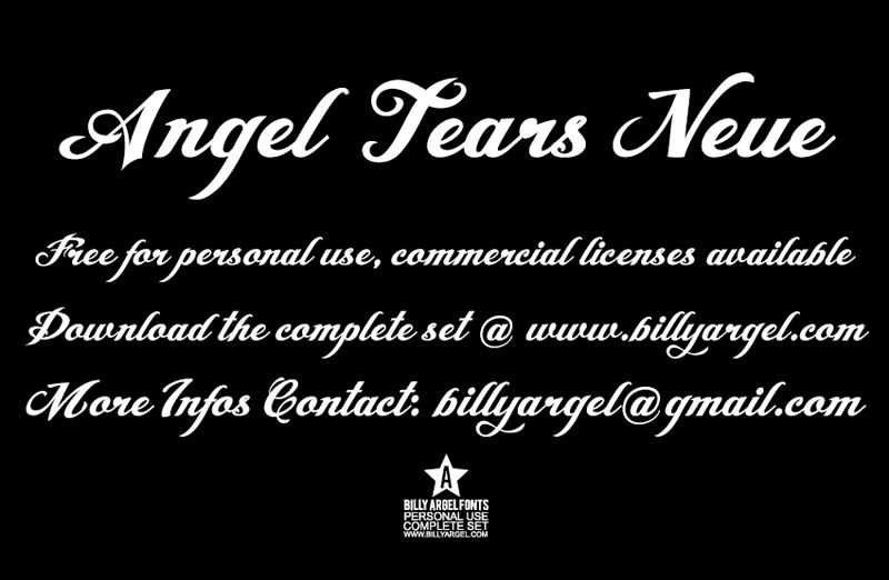 Angel Tears Neue Schriftart