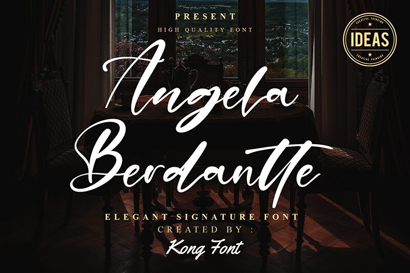 Angela Berdantte Schriftart
