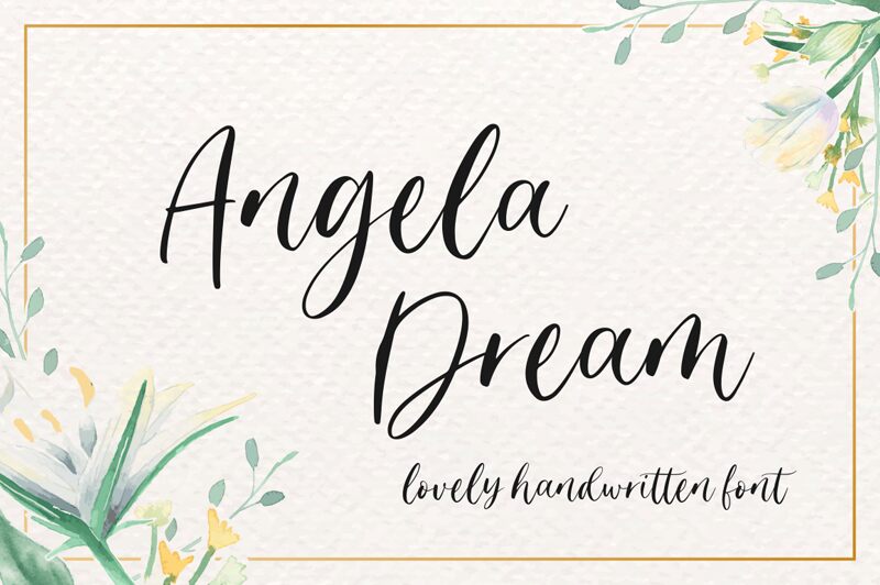 Angela Dream Czcionka