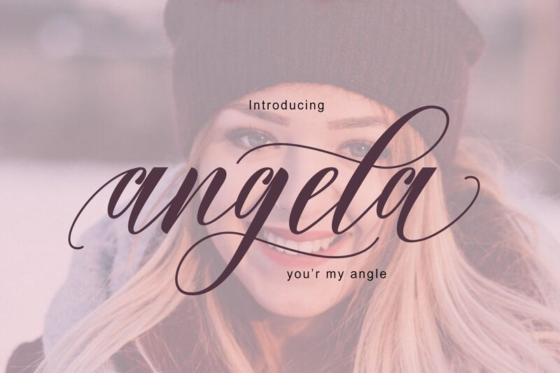 angela Schriftart