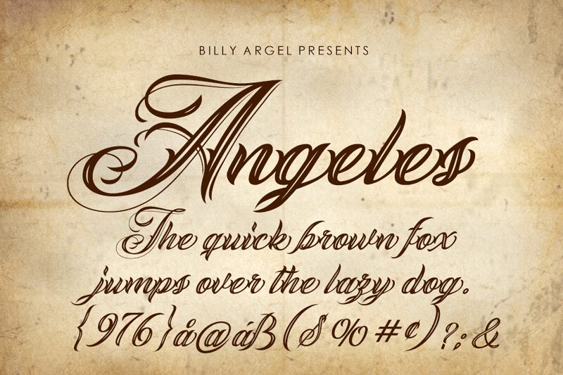 ANGELES Schriftart