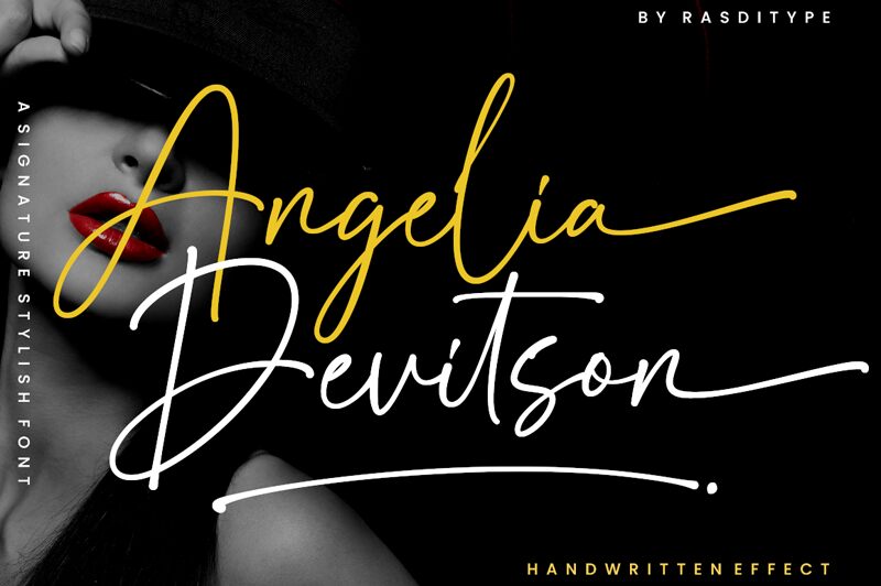 Angelia Devitson Schriftart