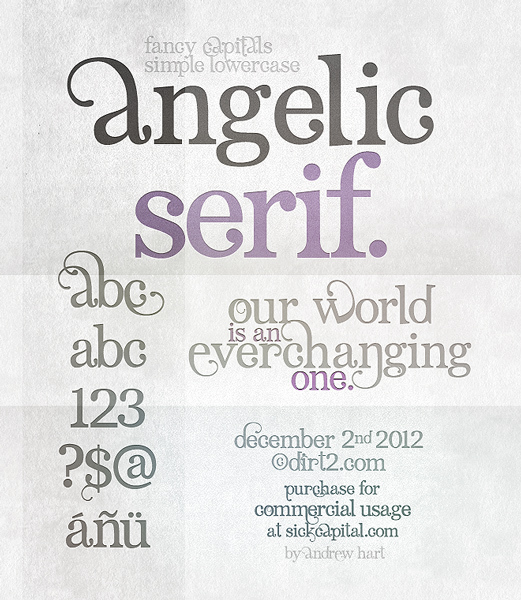 Angelic Serif Czcionka