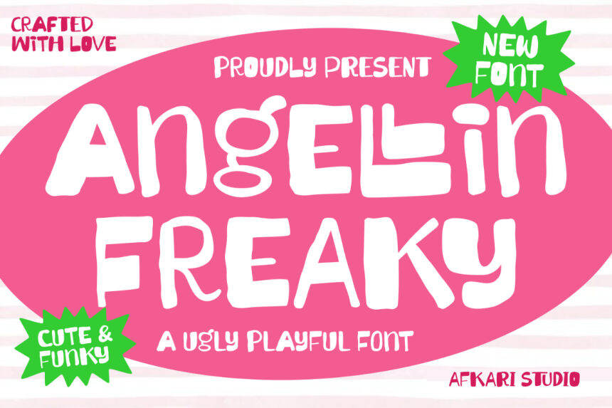 Angellin Freaky Regular — Schriftpräsentation