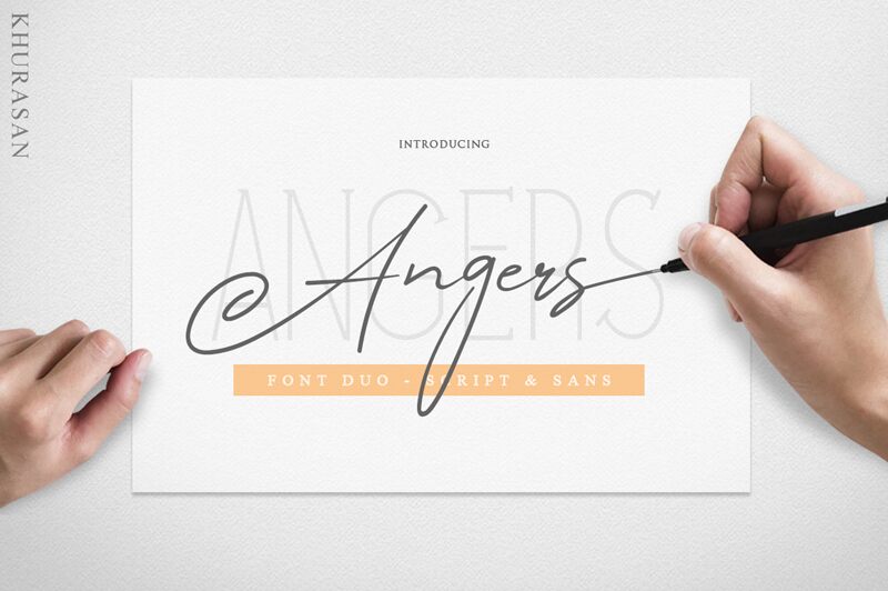 Angers Script الخط 
