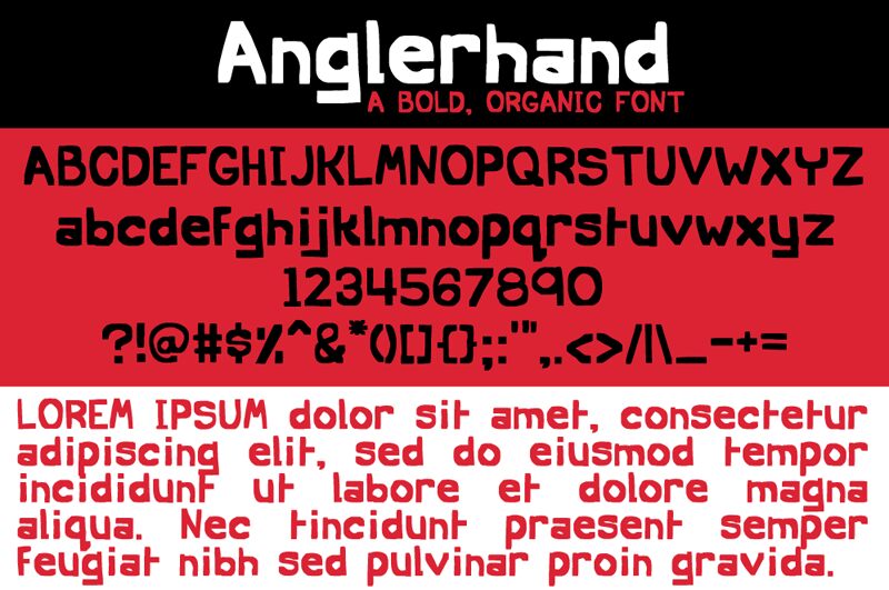 Anglerhand Czcionka