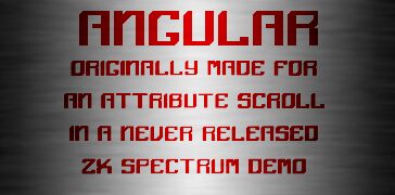 Angular Schriftart