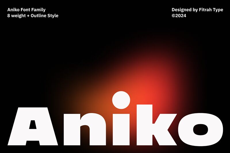 Aniko الخط