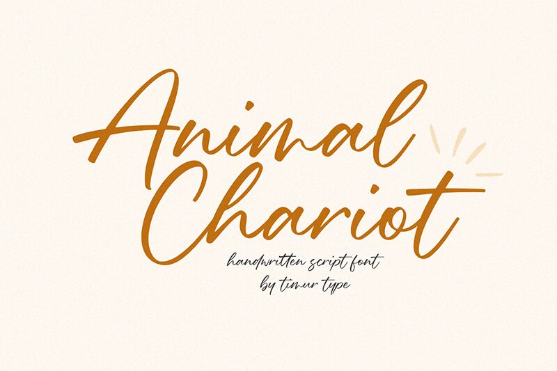 Animal Chariot Schriftart