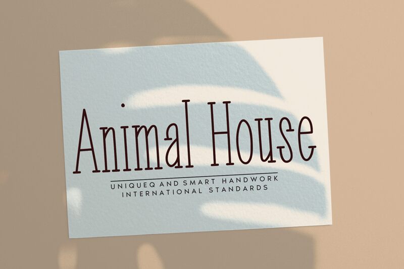 Animal House フォント