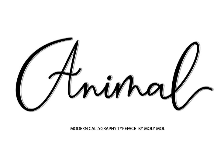 Animal Script Font