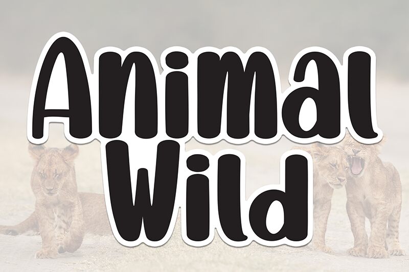 Animal Wild Schriftart