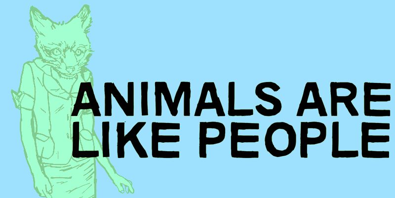 Animals are like people Czcionka