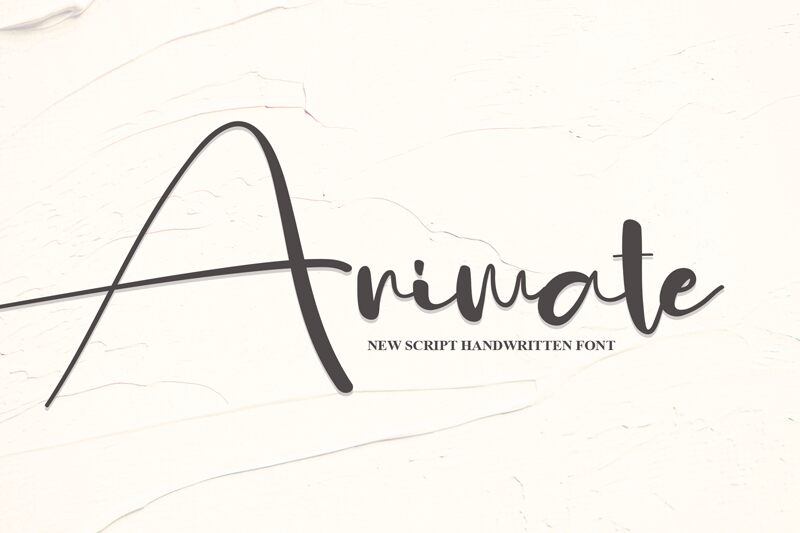 Animate font