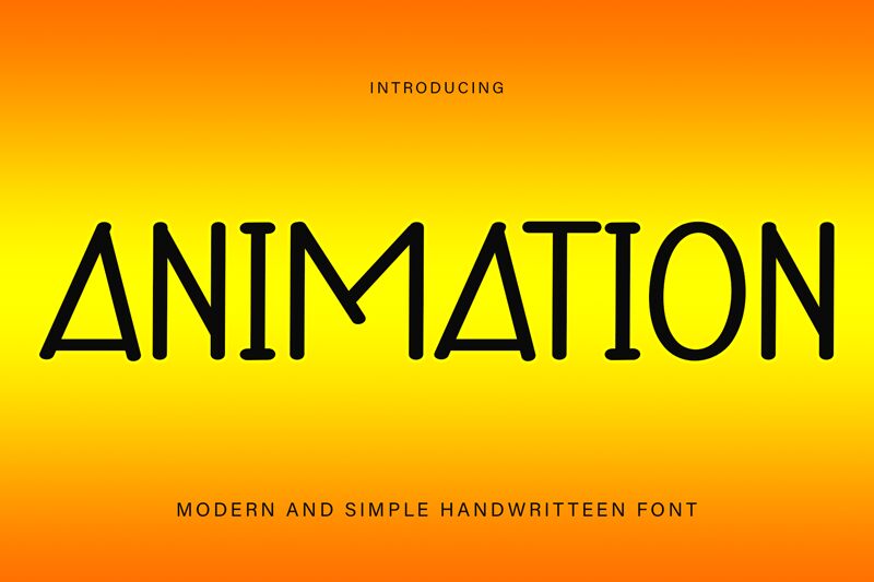 Animation font | Fonts2u.com