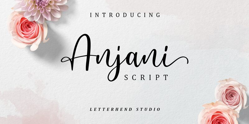 Anjani Script Carattere