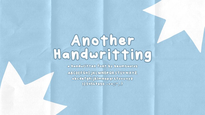Another Handwritting フォント