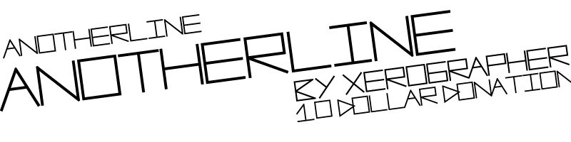 AnotherLine Czcionka