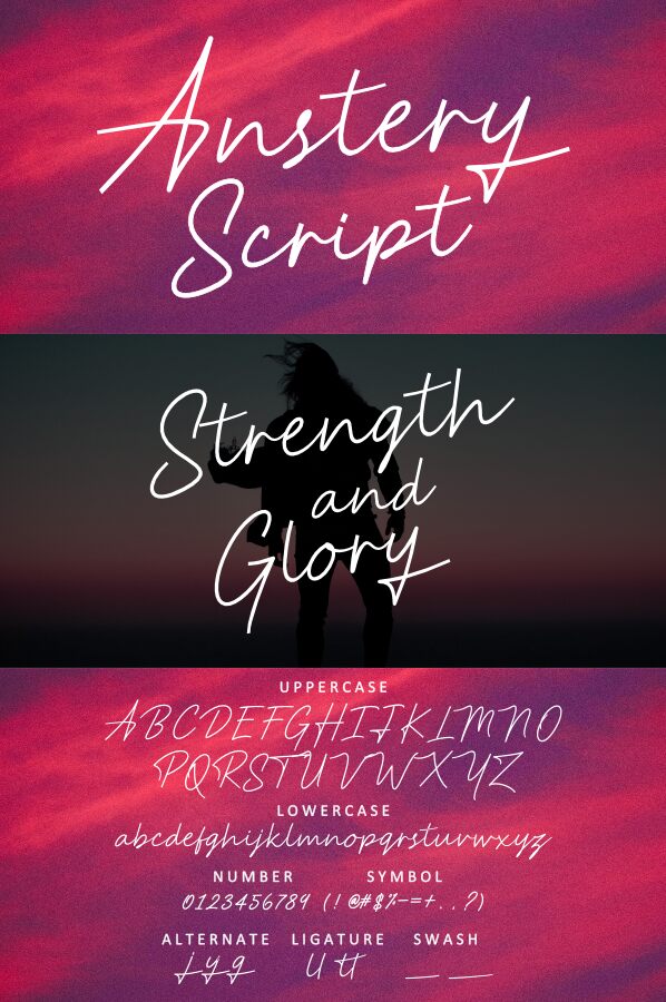 Anstery Script フォント