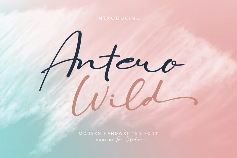 Antero Wild Schriftart