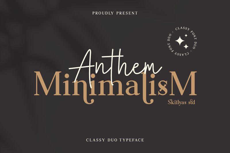 Anthem Minimalism Font