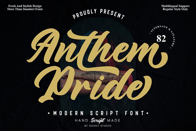 Anthem Pride Czcionka