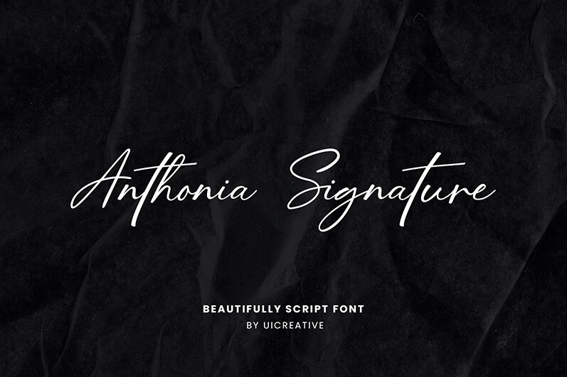 AnthoniaSignature フォント