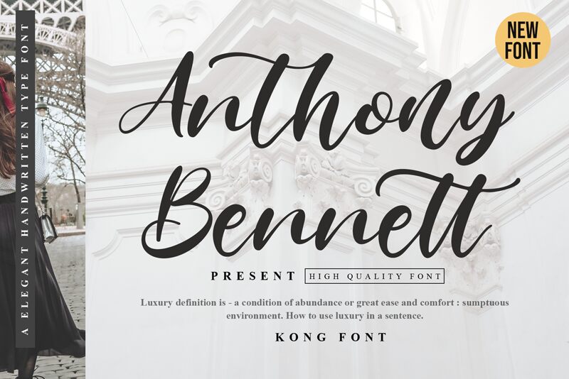 Anthony Bennett Schriftart