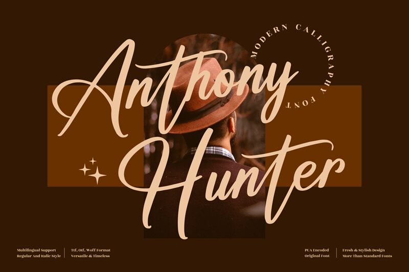 Anthony Hunter Schriftart