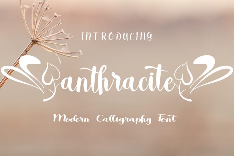 anthracite Schriftart