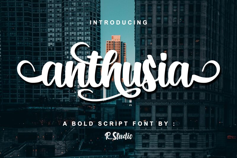 anthusia Schriftart
