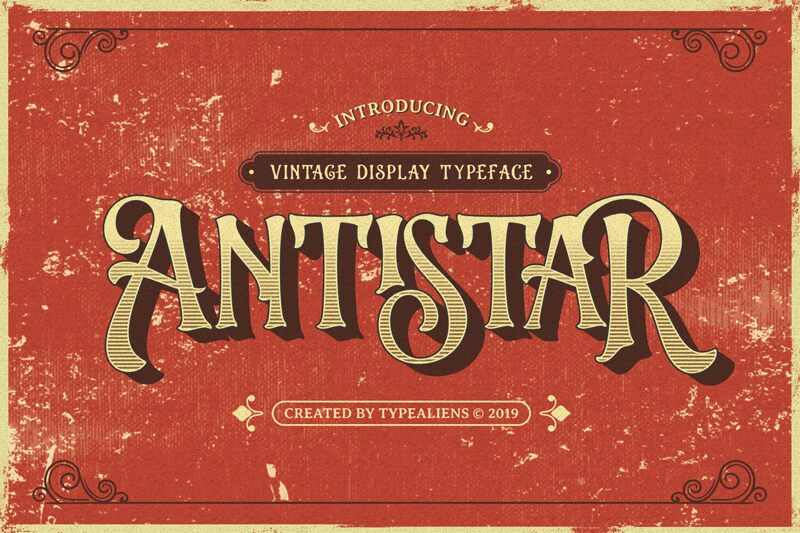 Antistar Schriftart