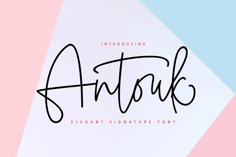 Antouk Script Font