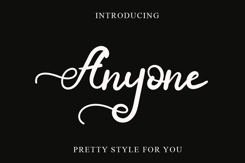 Anyone Czcionka