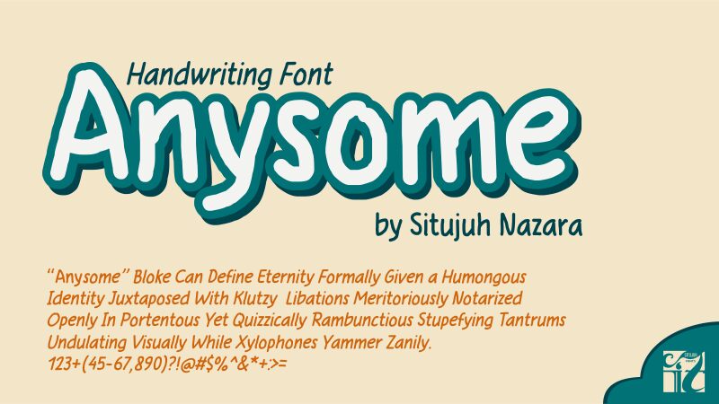 Anysome Schriftart