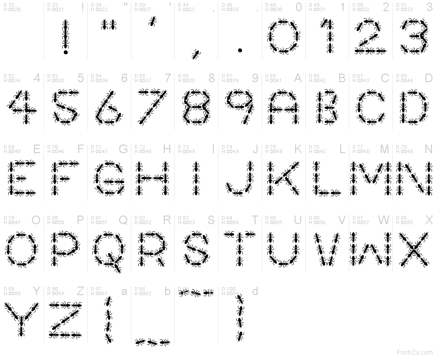 AntPile font | Fonts2u.com